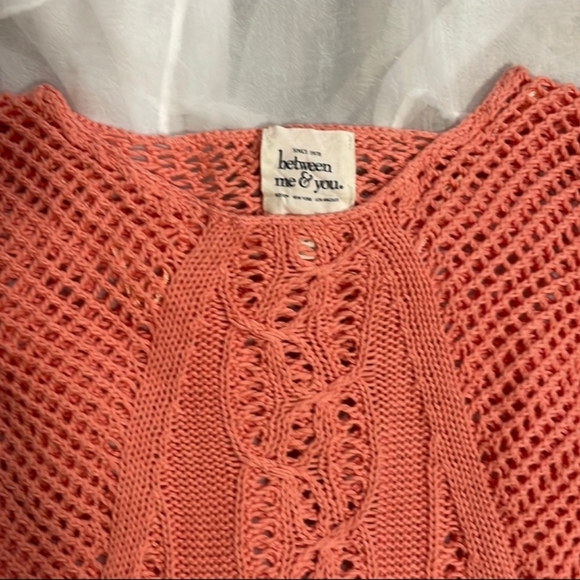 Open Knit Crochet Sweater Small - Picture 2 of 8